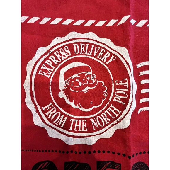 Big Santa Gift Sack Christmas Heavy Cotton Santa Gift Bag 12"X34" drawstring - Picture 4 of 5